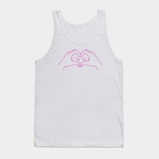 Tay Tay Heart Hands Drawing Tank Top